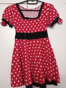 Kids Costumes to Hire - Red Polka Dot Dress - CHILD - Minnie or Rock 'n Roll